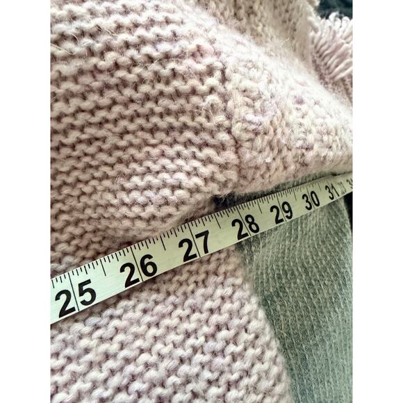 Madewell Chic Fringe-Sleeve V-Neck Pullover Sweater - Heather Periwinkle - Picture 7 of 8